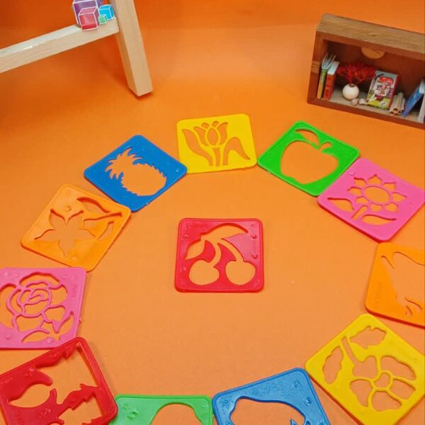 شابلون گل و میوه