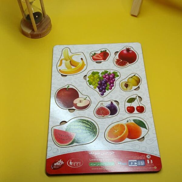 پازل چوبی میوه ها بدون پین